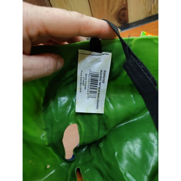Nickelodeon Teenage Mutant Ninja Turtles Leonardo Rubies Adult Mask Rubber New - Picture 5 of 7